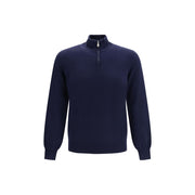 Brunello Cucinelli Blue Cashmere Sweater for Men