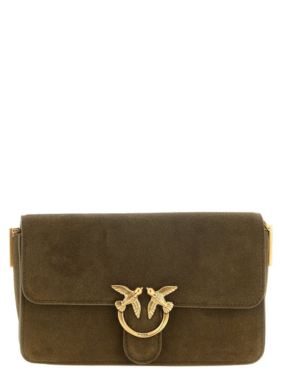 PINKO Bicolor Calfskin Shoulder Bag