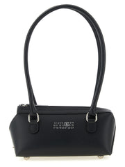 MM6 Maison Margiela Black Cowhide Shoulder Bag
