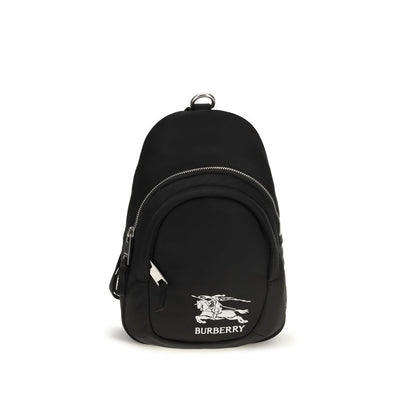 Burberry Black Fabric Shoulder Bag