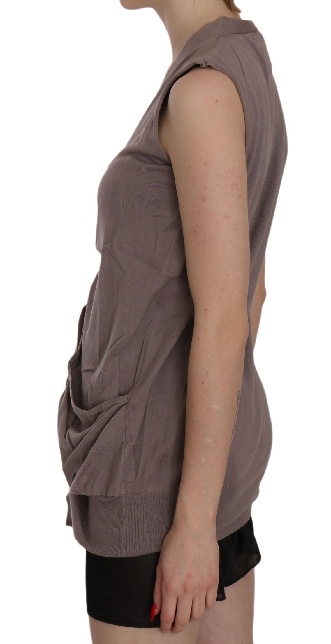 PINK MEMORIES Chic Sleeveless Cotton Cardigan Top - ACCEXO