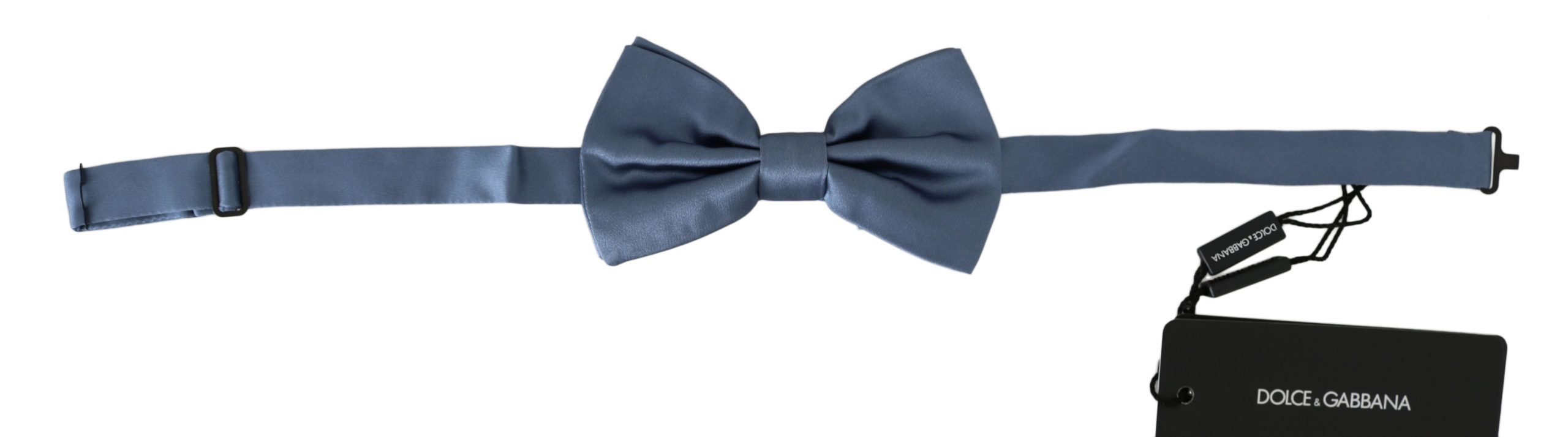 Dolce & Gabbana Elegant Blue Silk Bow Tie - ACCEXO