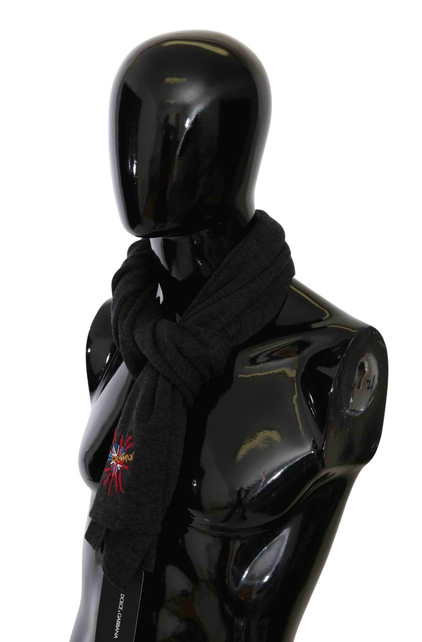 Dolce & Gabbana Chic Woolen Embroidered Men's Scarf - ACCEXO