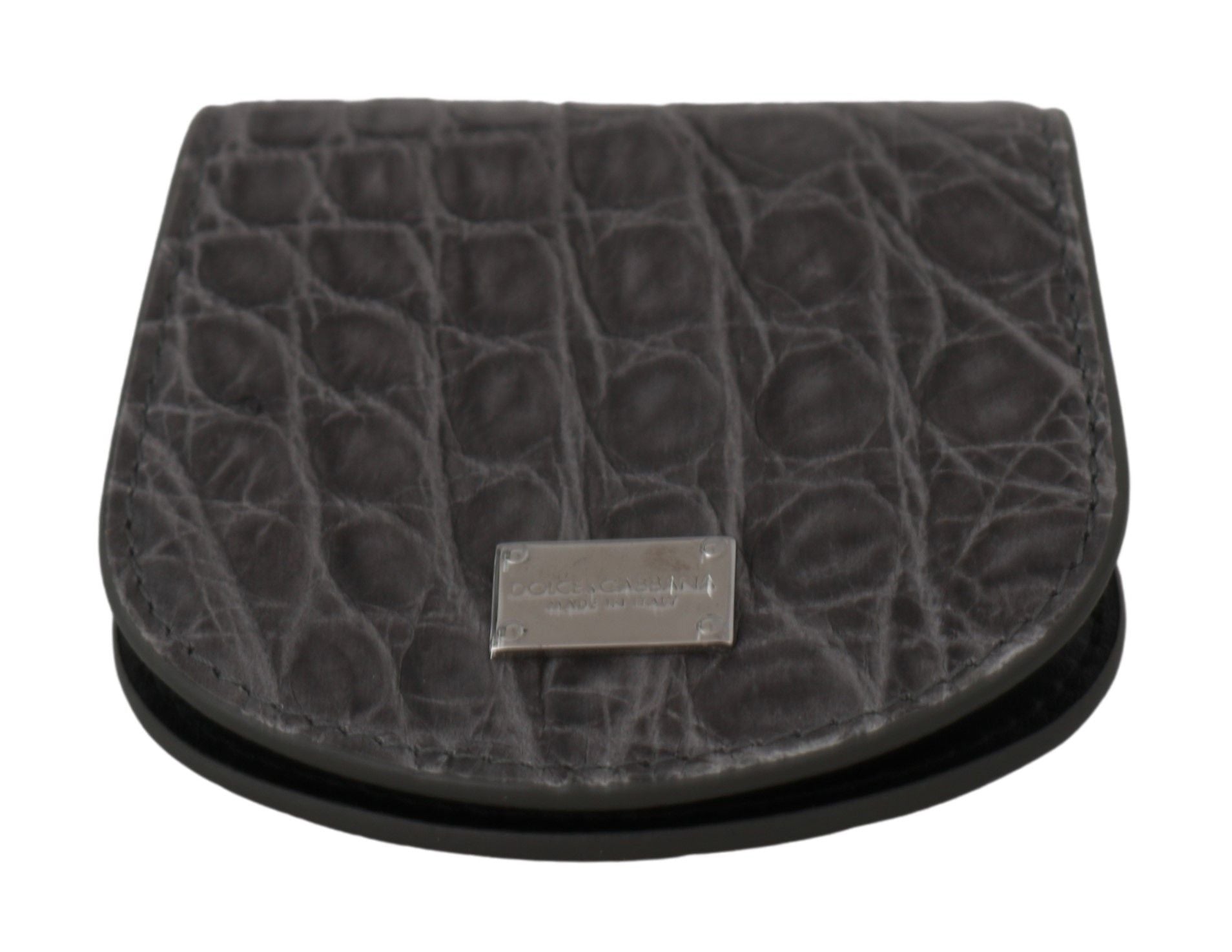 Dolce & Gabbana Exotic Gray Leather Condom Case Wallet - ACCEXO