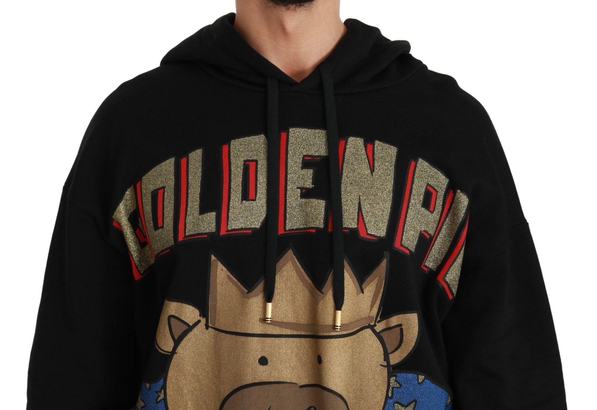 Dolce & Gabbana Elegant Hooded Pullover With Regal Motif - ACCEXO