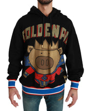Dolce & Gabbana Elegant Hooded Pullover With Regal Motif - ACCEXO