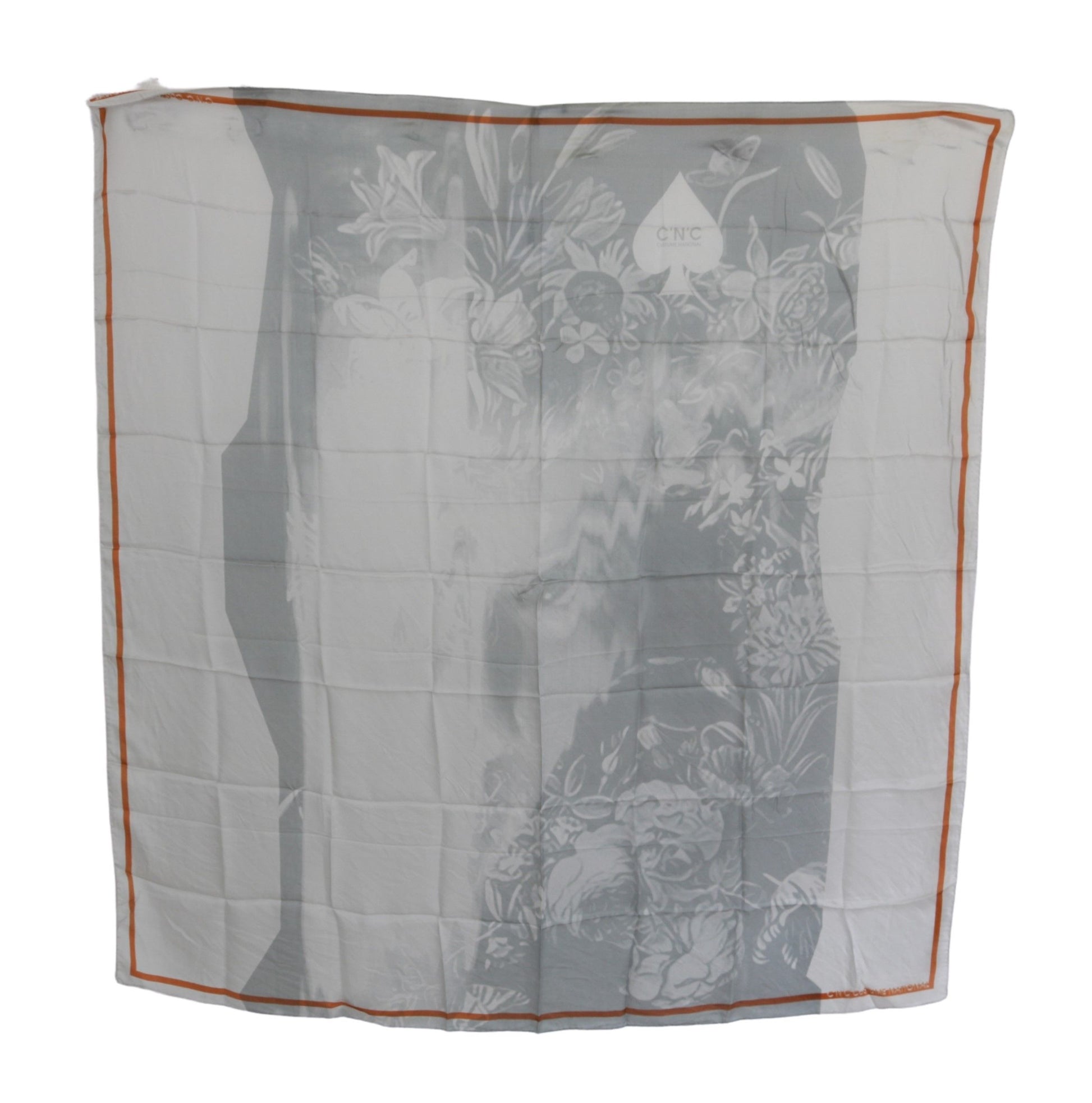 Costume National Elegant Floral Printed Silk Scarf - ACCEXO