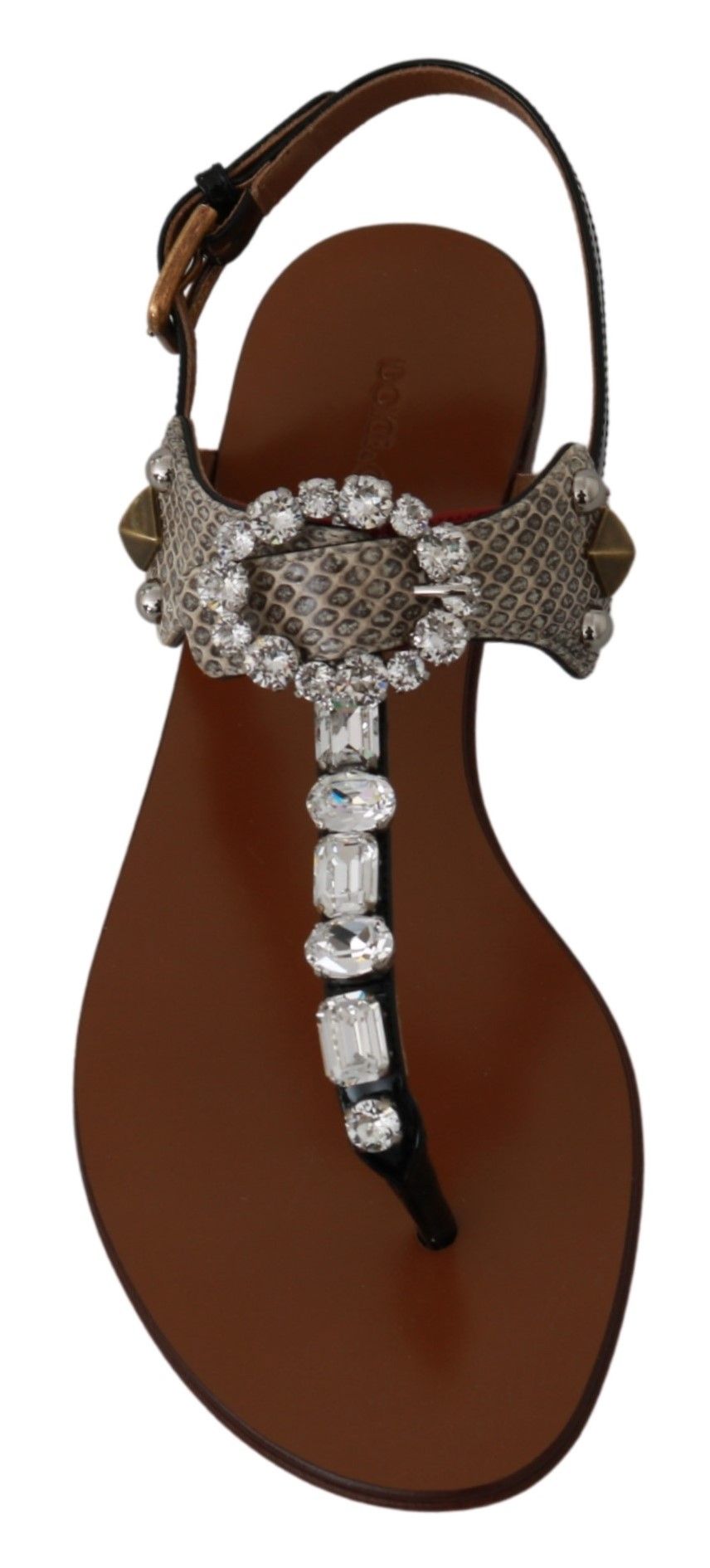 Dolce & Gabbana Elegant Strappy Sandals with Exotic Charm - ACCEXO