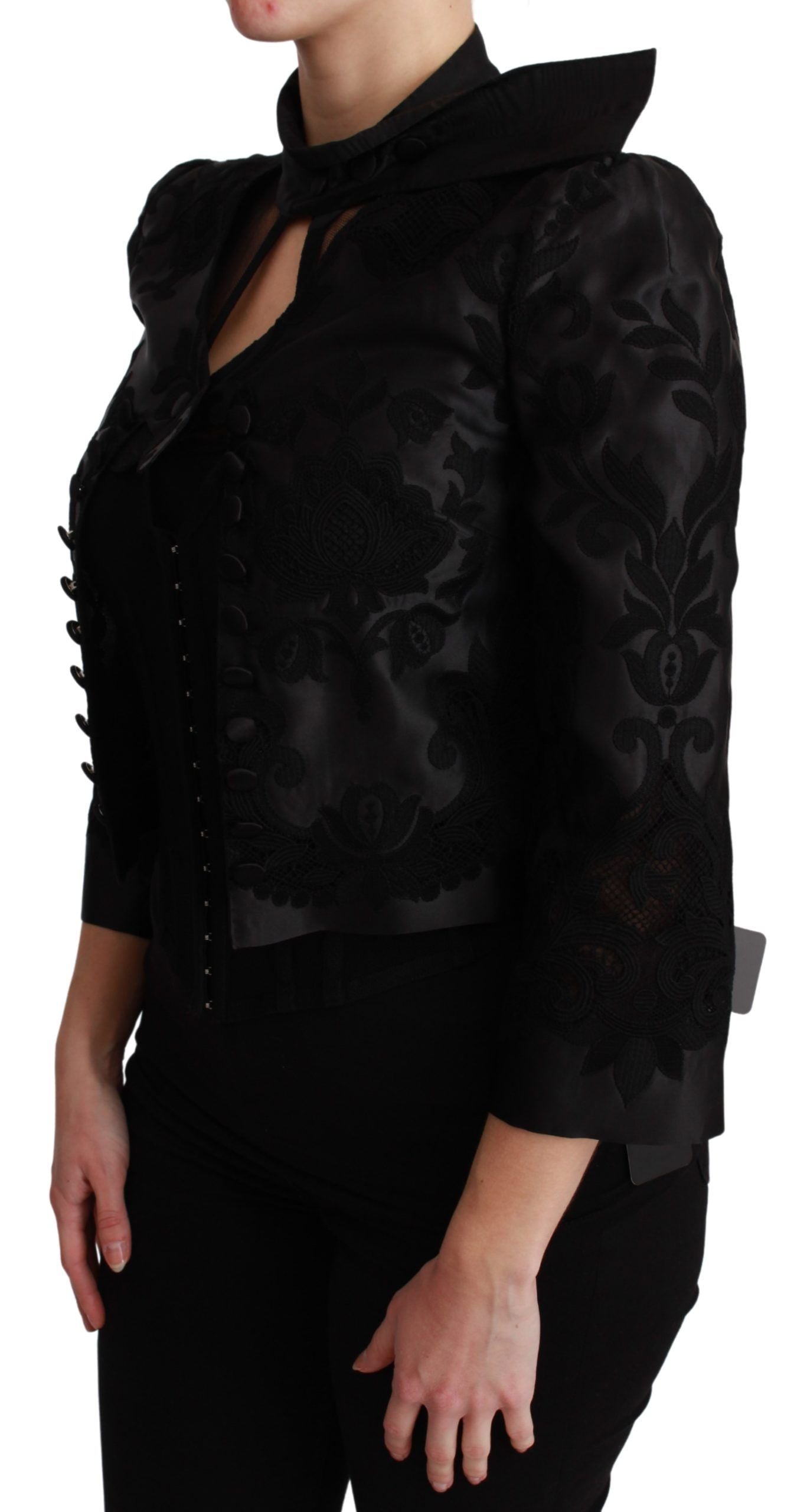 Dolce & Gabbana Exquisite Floral Jacquard Corset Blazer - ACCEXO