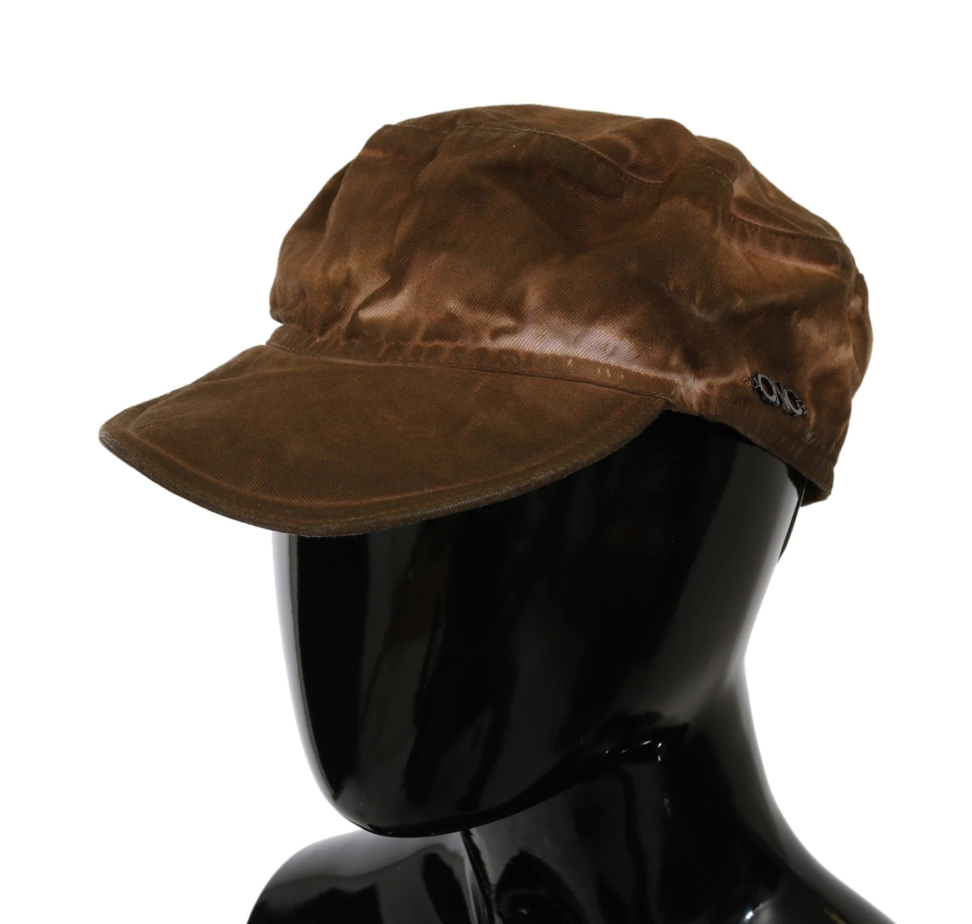 Costume National Elegant Brown Newsboy Hat - ACCEXO