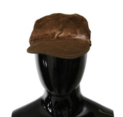 Costume National Elegant Brown Newsboy Hat - ACCEXO