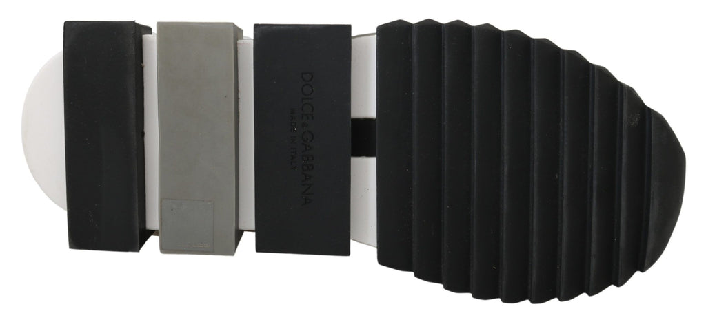 Dolce & Gabbana Black Crystal-Embellished Low Top Sneakers - ACCEXO