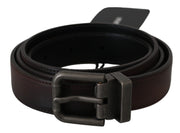 Dolce & Gabbana Elegant Leather Belt in Classic Brown - ACCEXO