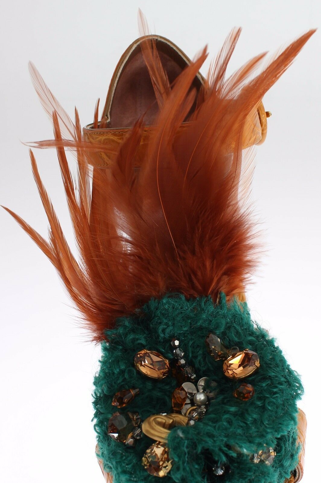 Dolce & Gabbana Multicolor Crystal Ankle Strap Platform Sandals - ACCEXO