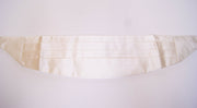 Dolce & Gabbana White Waist Tuxedo Smoking Belt Cummerbund - ACCEXO