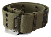 Ermanno Scervino Chic Army Green Cotton Waist Belt - ACCEXO