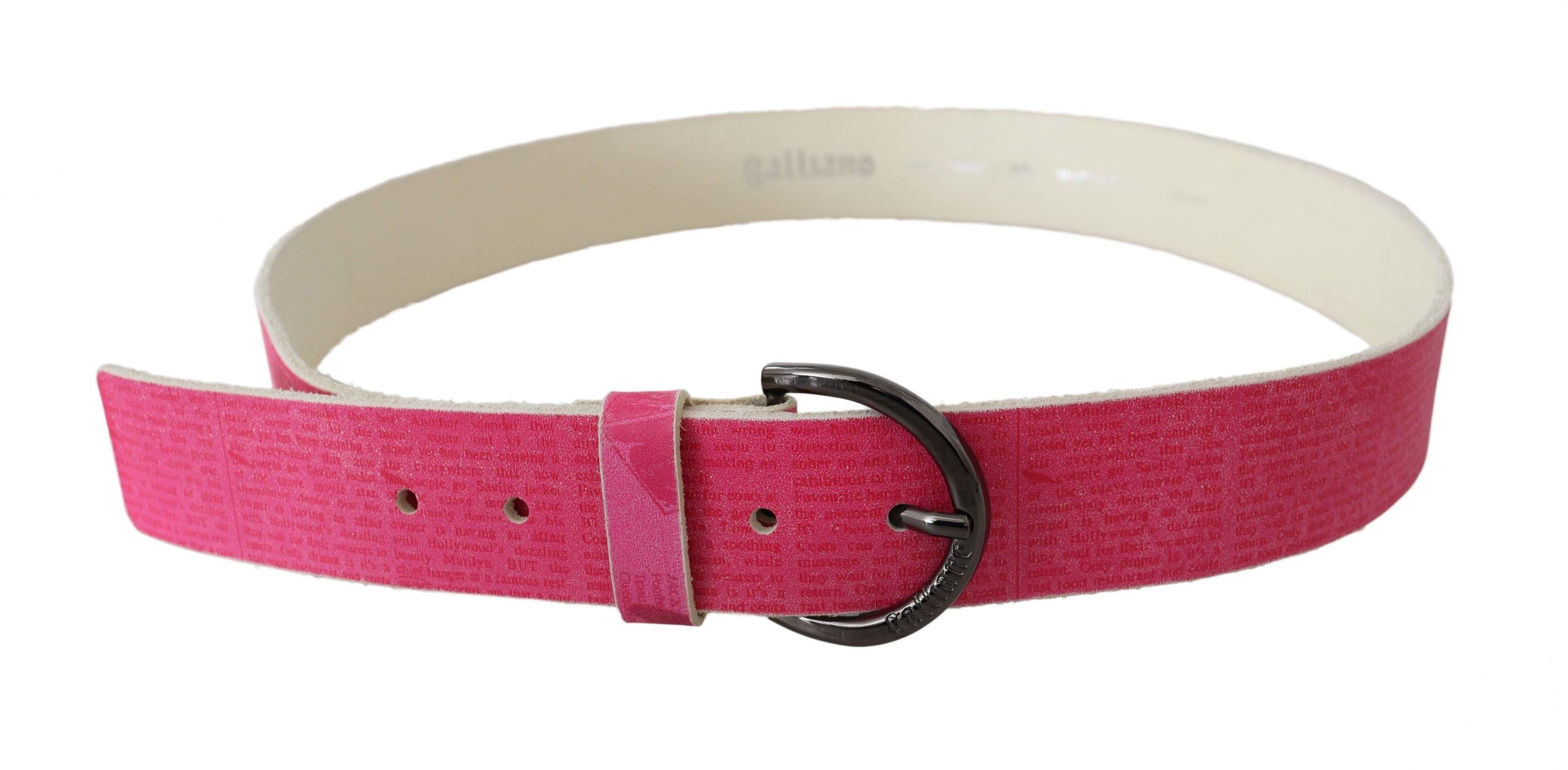 John Galliano Elegant Pink Leather Fashion Belt - ACCEXO