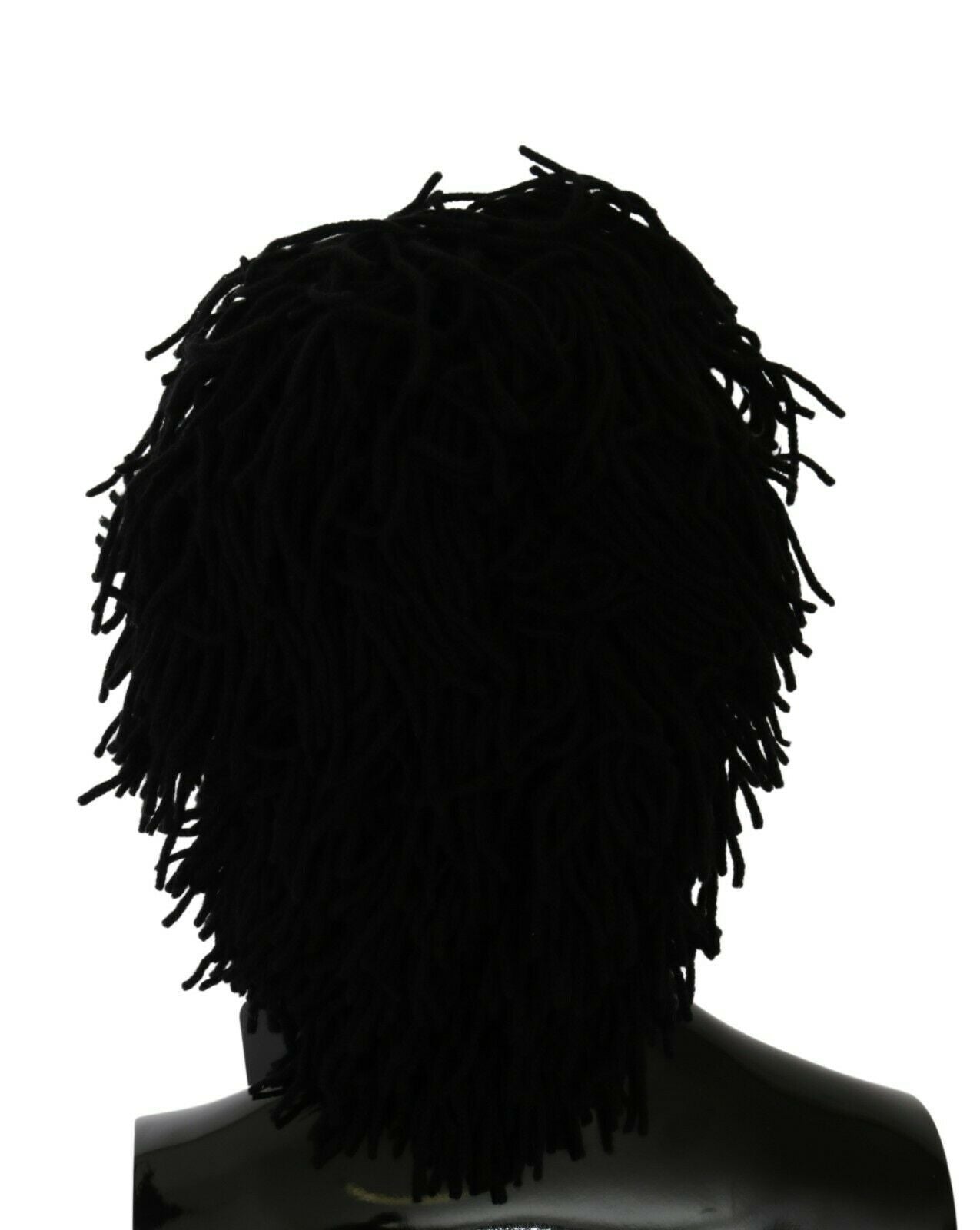 Dolce & Gabbana Black and White Knitted Cashmere Beanie - ACCEXO