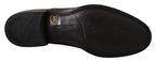 Dolce & Gabbana Elegant Black Leather Derby Dress Shoes - ACCEXO