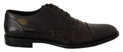 Dolce & Gabbana Elegant Black Derby Oxford Wingtips - ACCEXO