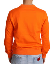 Dolce & Gabbana Orange King Ceasar Cotton Pullover Sweater