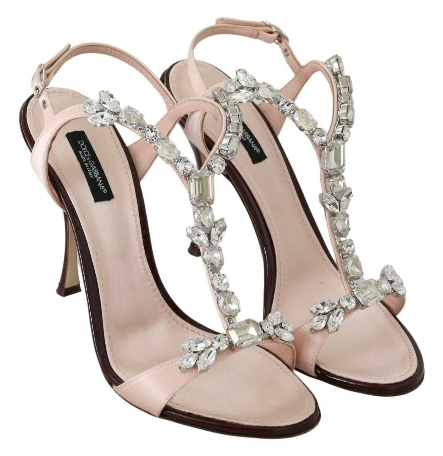 Dolce & Gabbana Crystal-Embellished Stiletto Sandals - ACCEXO