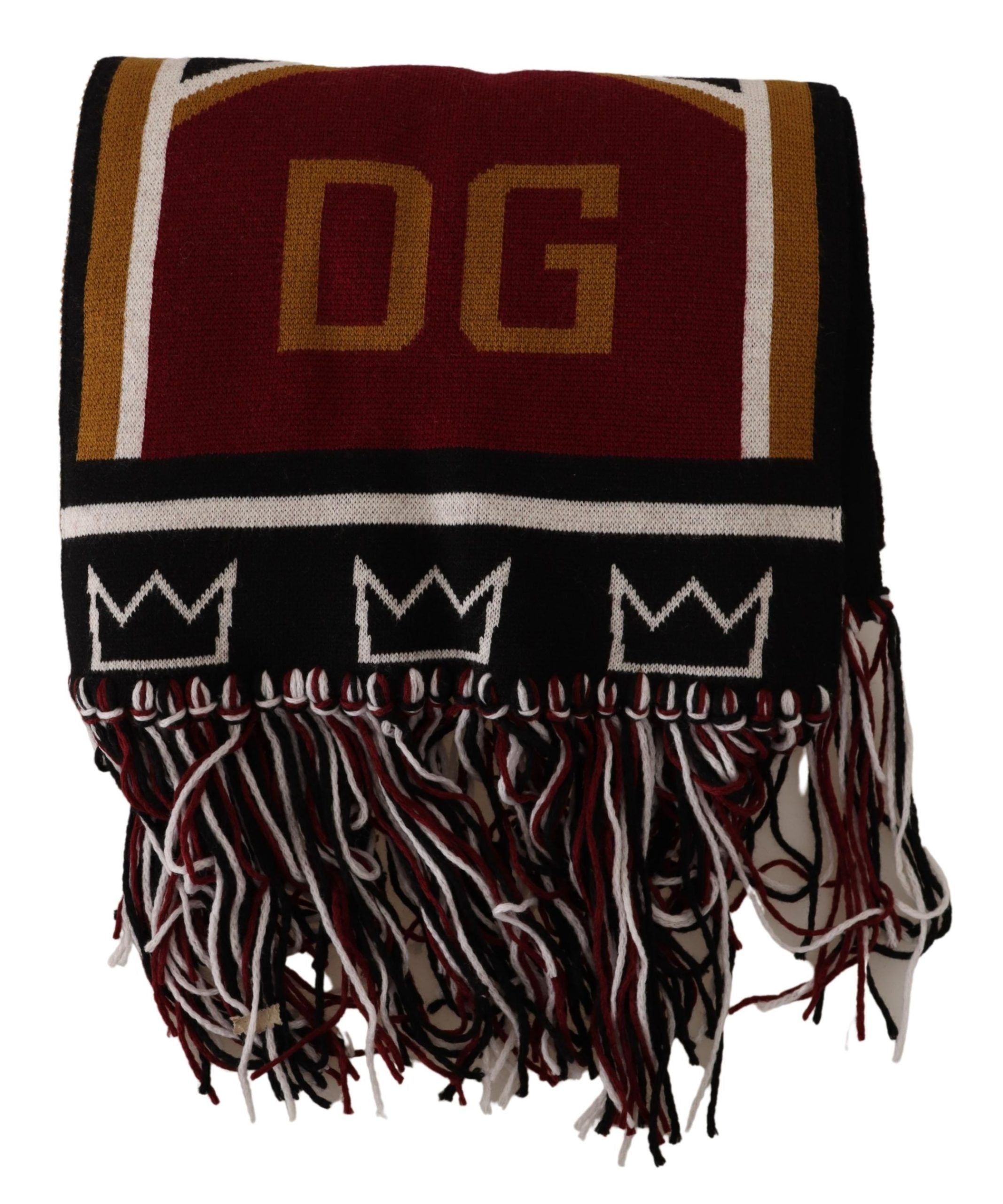 Dolce & Gabbana Elegant DG King Wool & Cashmere Scarf - ACCEXO