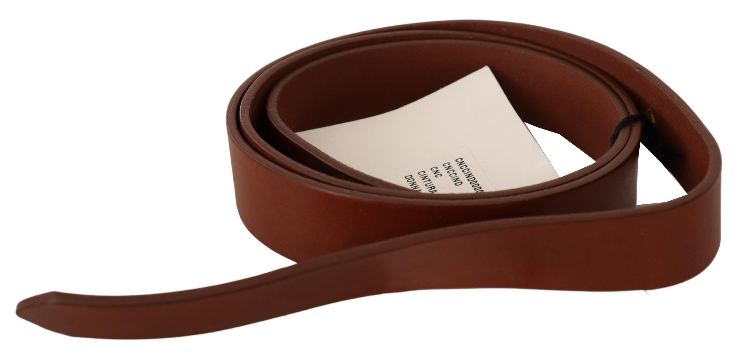 Costume National Elegant Brown Leather Fashion Belt - ACCEXO
