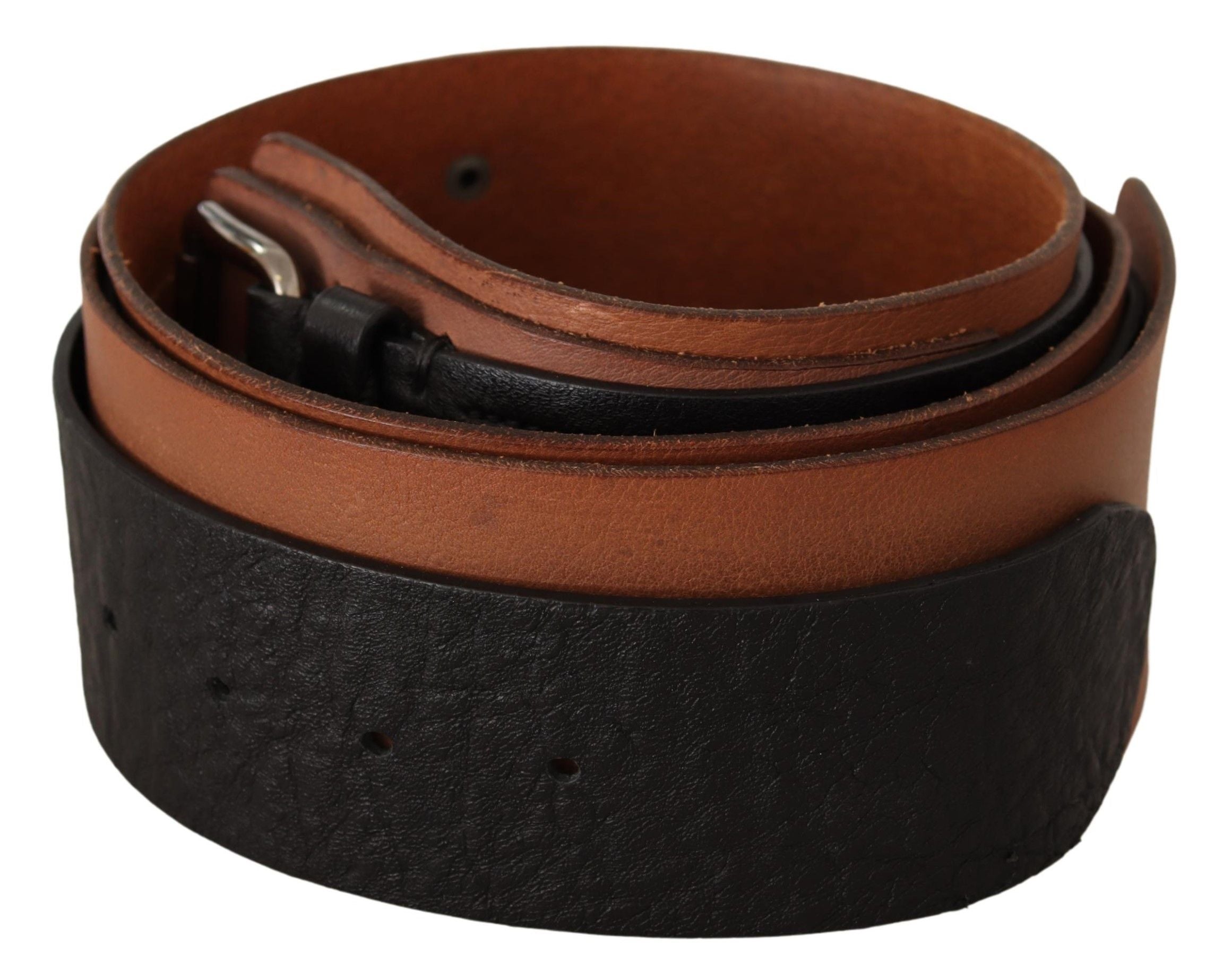 Costume National Elegant Dual-Tone Leather Fashion Belt - ACCEXO