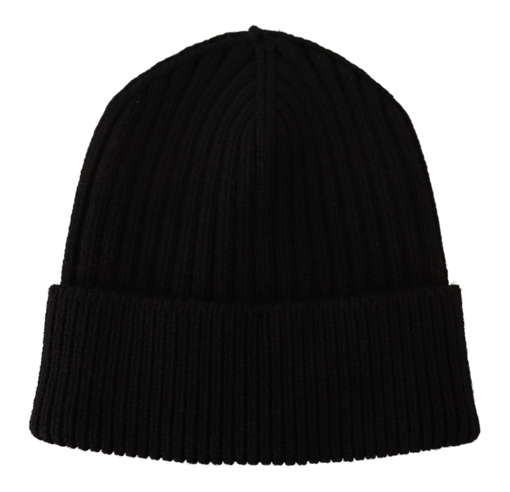 Dolce & Gabbana Elegant Cable Knit Wool Beanie with Fleece Liner - ACCEXO