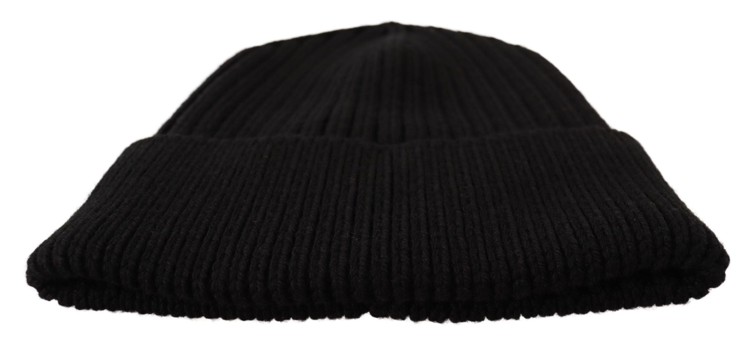 Dolce & Gabbana Elegant Cable Knit Wool Beanie with Fleece Liner - ACCEXO