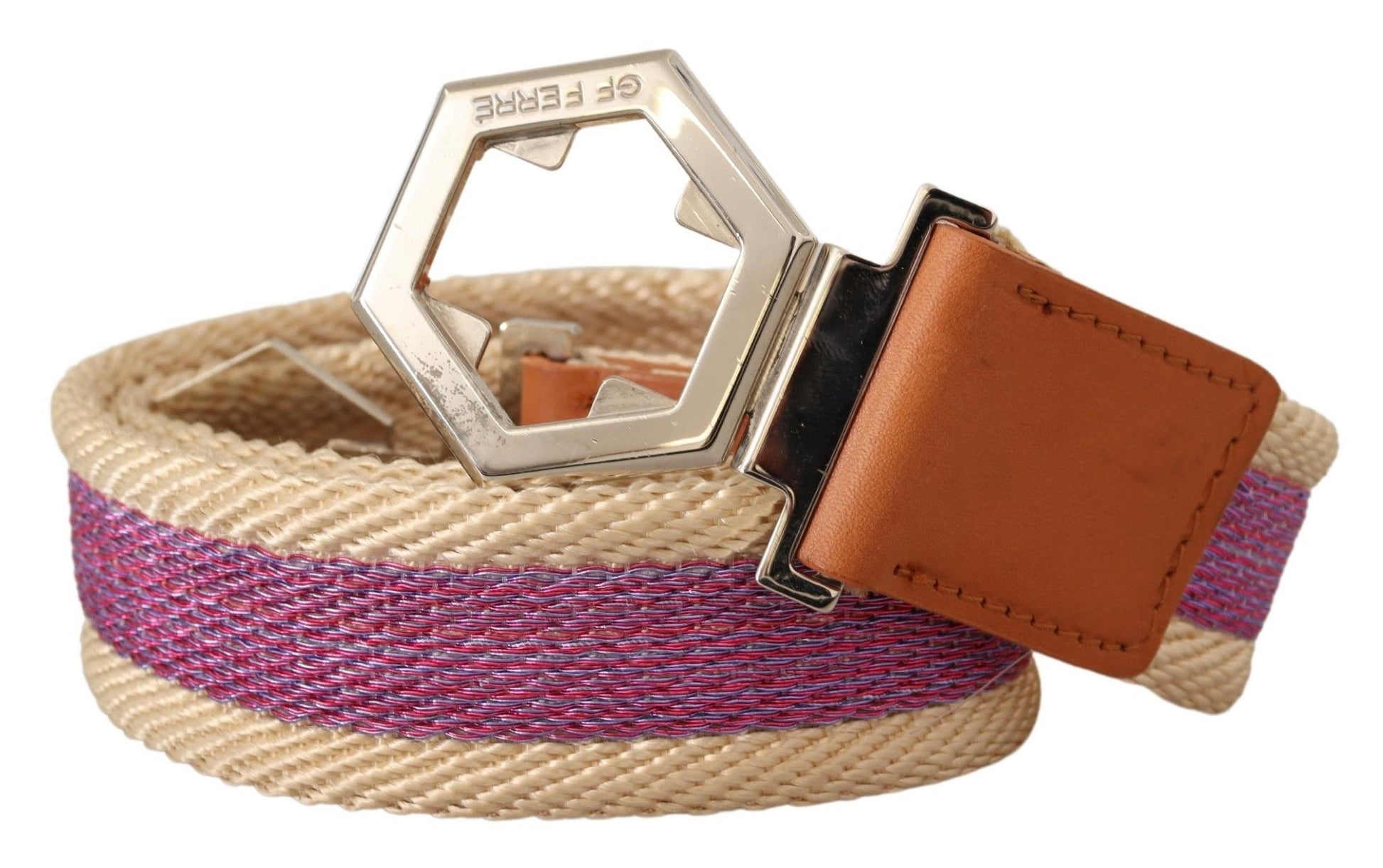 GF Ferre Elegant Multicolor Leather Fashion Belt - ACCEXO