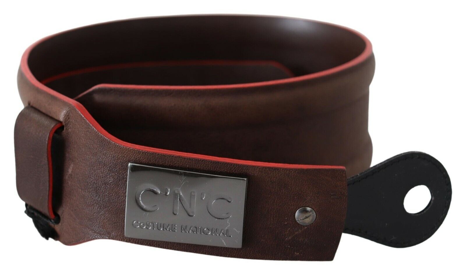 Costume National Elegant Dark Brown Leather Fashion Belt - ACCEXO