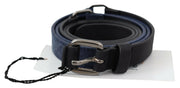 Costume National Elegant Black Leather Adjustable Belt - ACCEXO