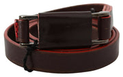 Costume National Elegant Brown Leather Fashion Belt - ACCEXO