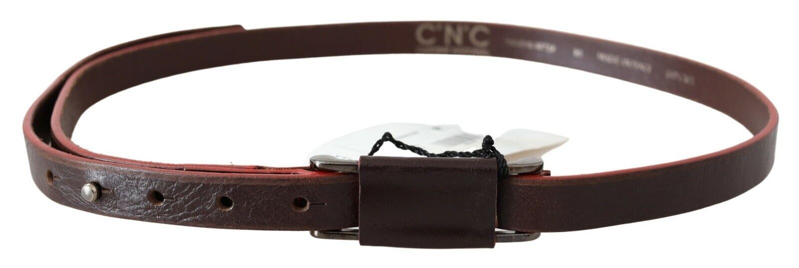 Costume National Elegant Brown Leather Fashion Belt - ACCEXO