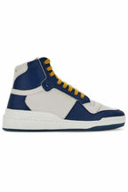 Saint Laurent Elevate Your Style with Mid-Top Blue Luxury Sneakers - ACCEXO