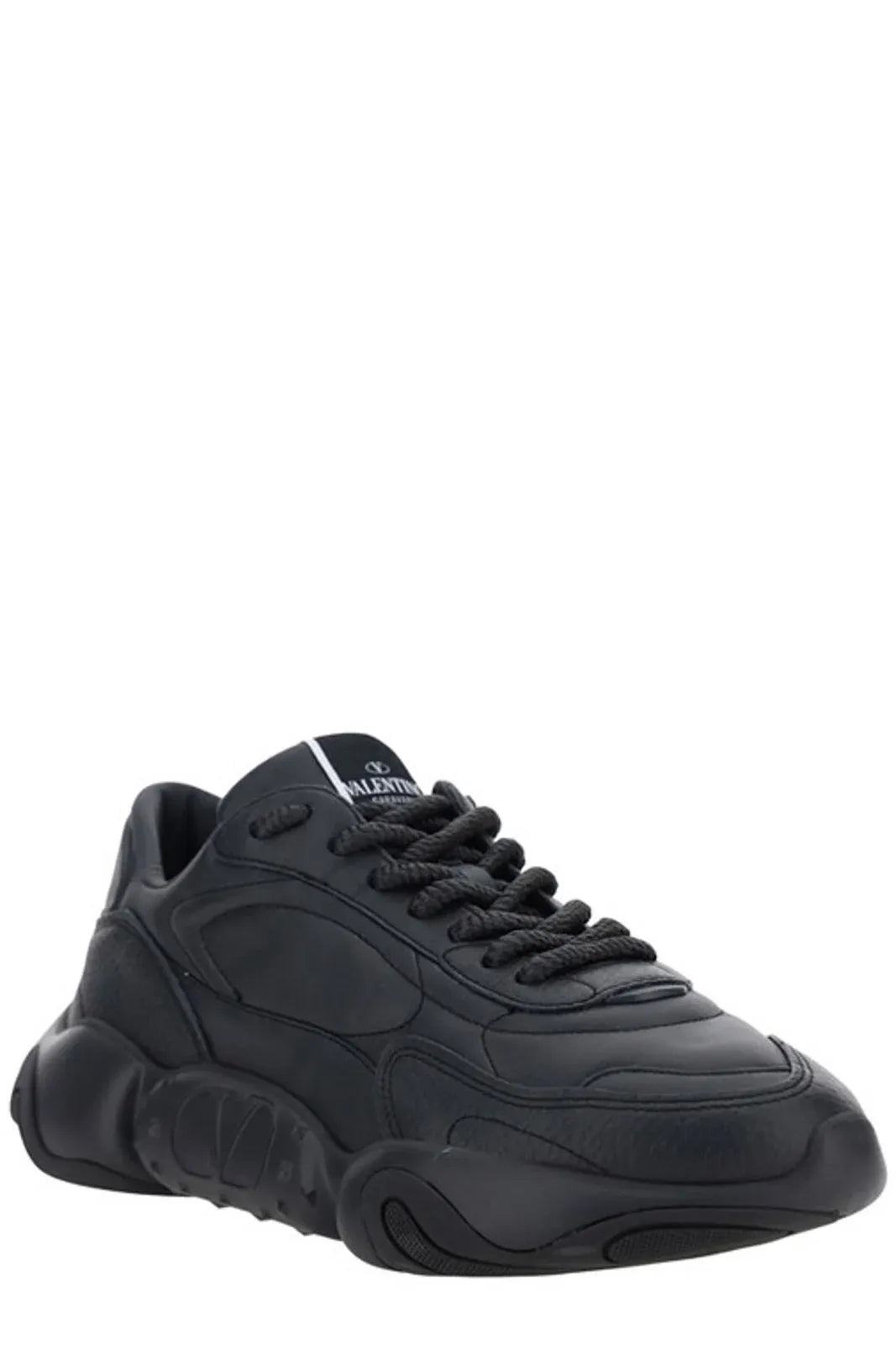 Valentino Elevated Elegance Low-Top Leather Sneakers - ACCEXO