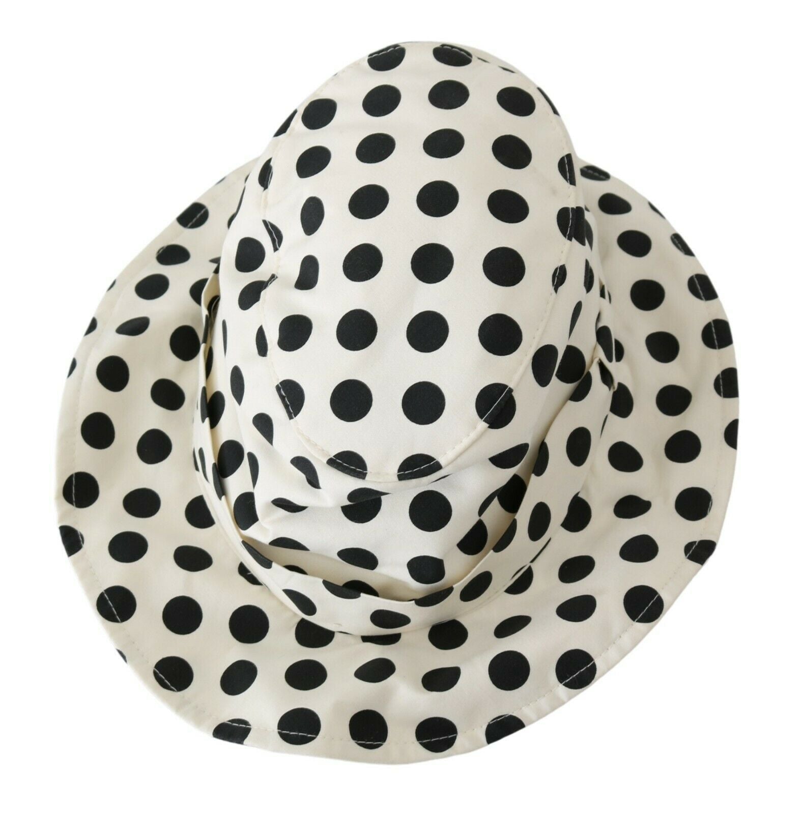 Dolce & Gabbana Chic Black Polka Dot Trilby Hat - ACCEXO