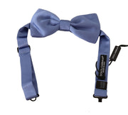 Dolce & Gabbana Elegant Purple Silk Bow Tie - ACCEXO