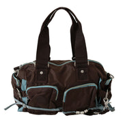 WAYFARER Brown Handbag Duffel Travel Purse - ACCEXO