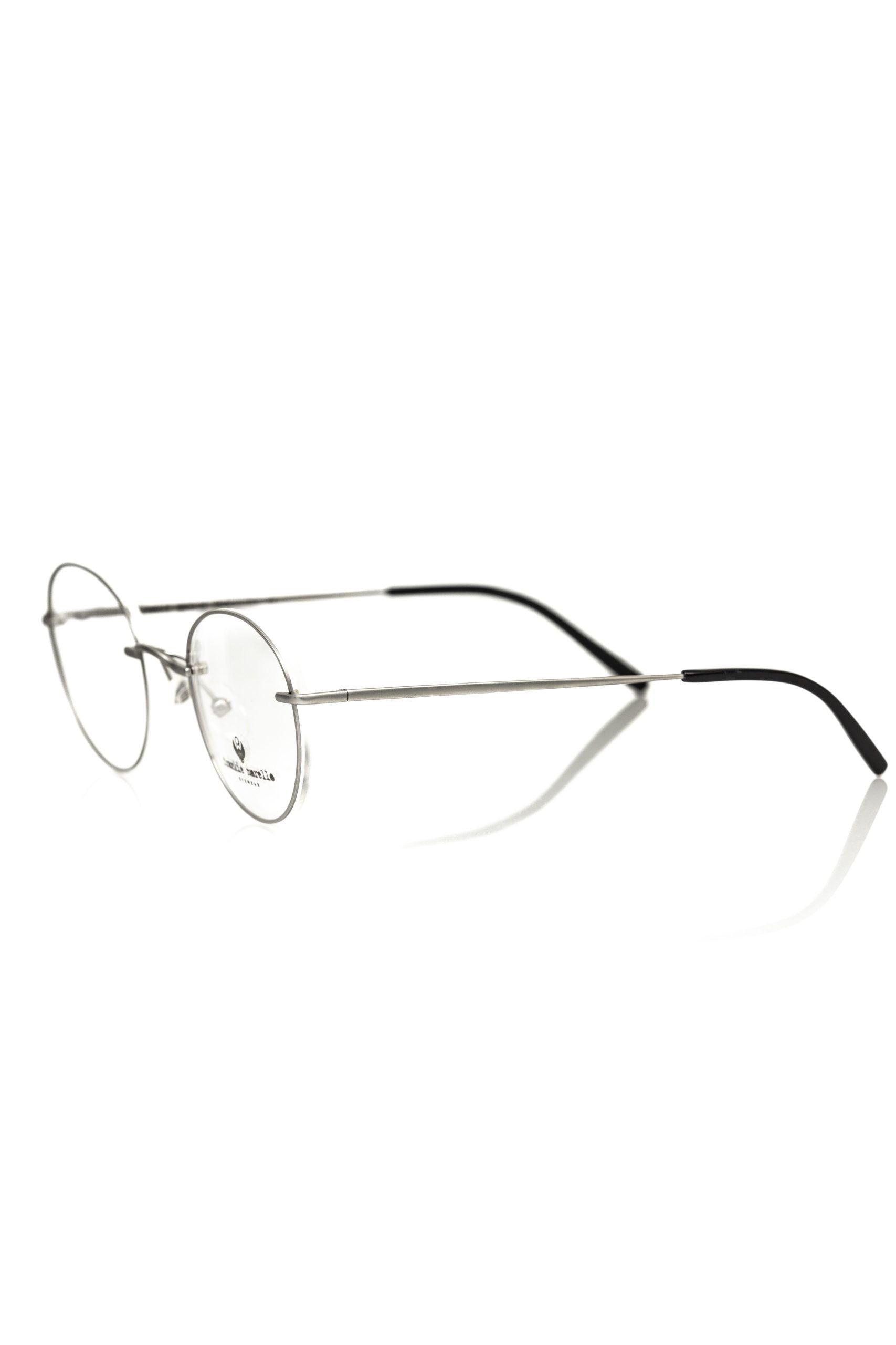 Frankie Morello "Silver Metallic Unisex Eyeglass Frame" - ACCEXO