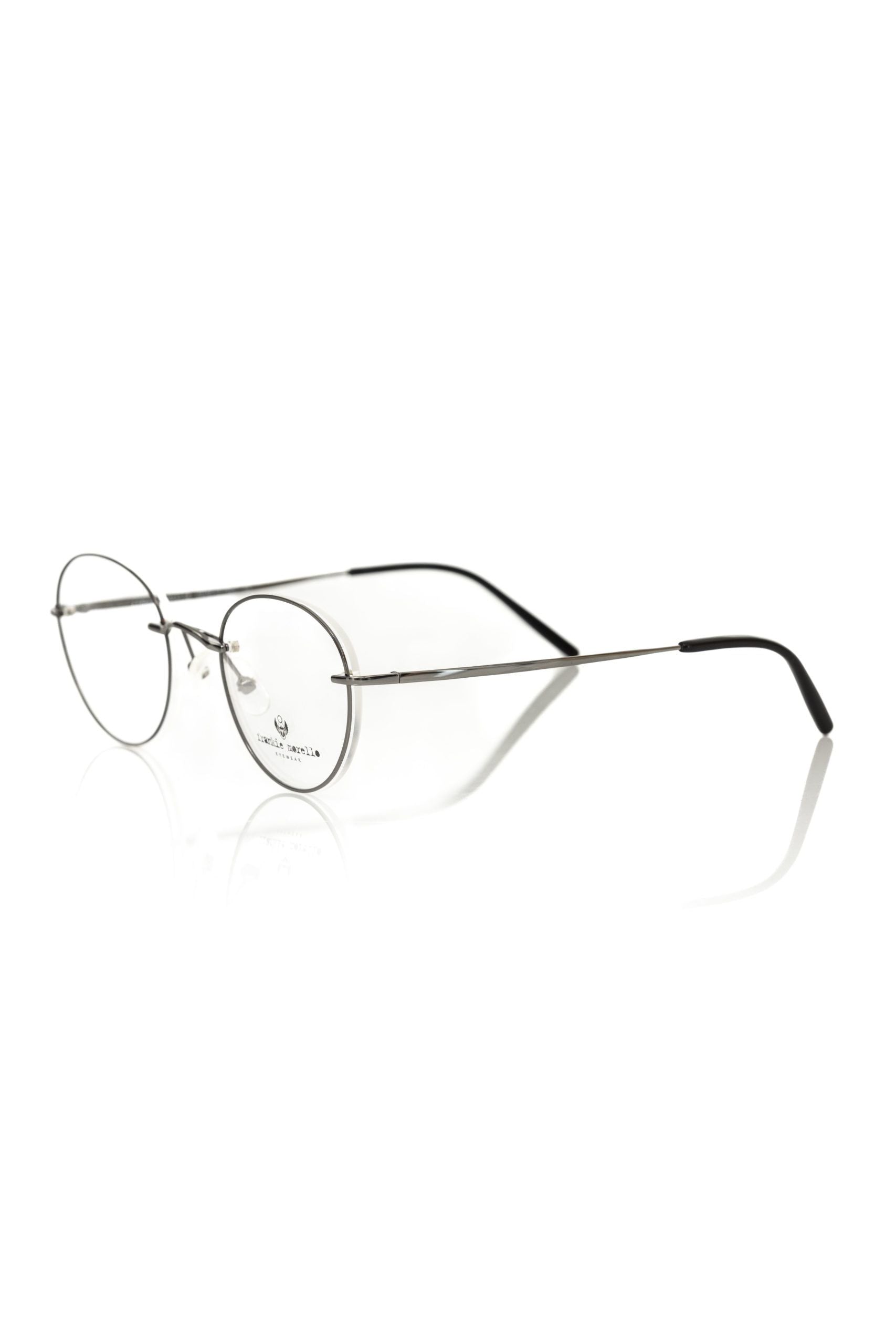 Frankie Morello Gray Metallic Unisex Eyeglass Frame - ACCEXO