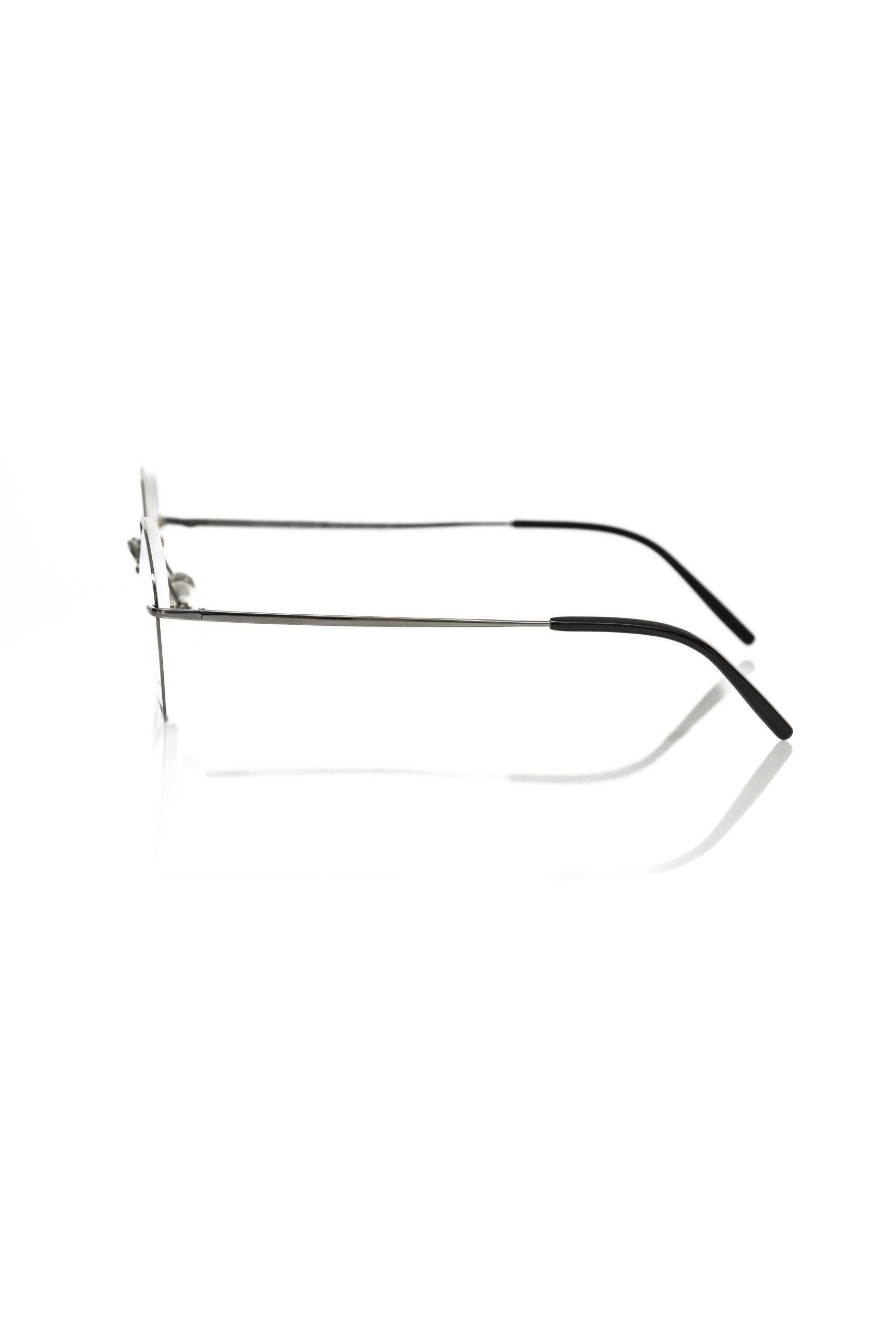 Frankie Morello Gray Metallic Unisex Eyeglass Frame - ACCEXO