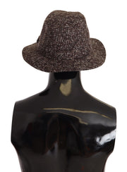 Dolce & Gabbana Gray Melange Blended Textured Tweed Hat for Women
