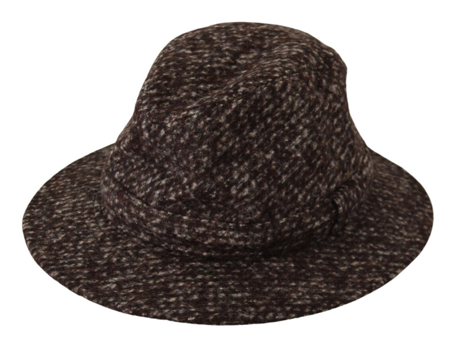 Dolce & Gabbana Elegant Gray Tweed Wide Brim Hat - ACCEXO