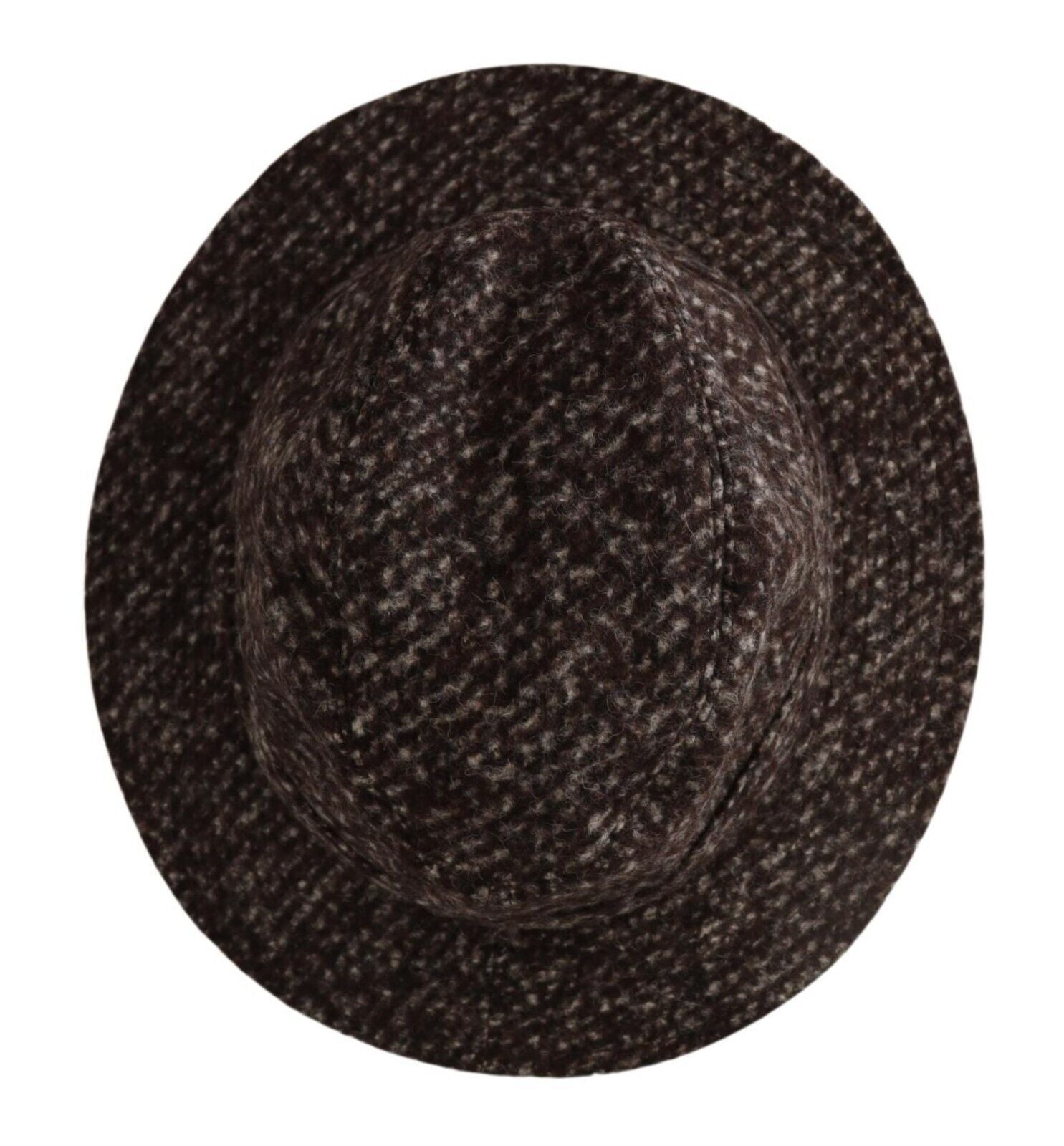 Dolce & Gabbana Elegant Gray Tweed Wide Brim Hat - ACCEXO