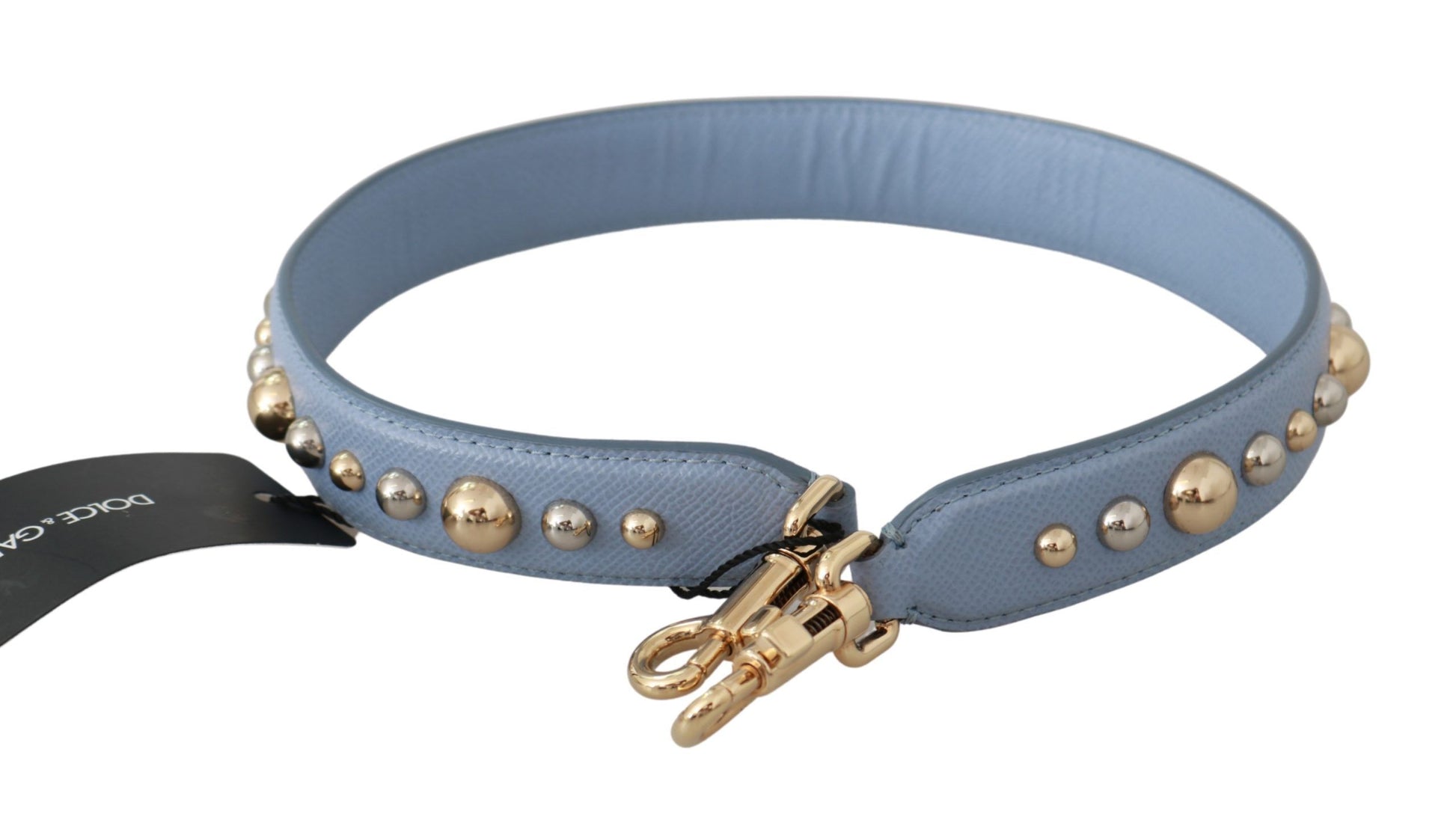 Dolce & Gabbana Blue Leather Handbag Accessory Shoulder Strap - ACCEXO