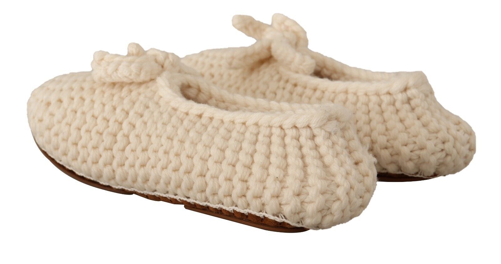 Dolce & Gabbana Chic Wool Knit Ballerina Flats - ACCEXO