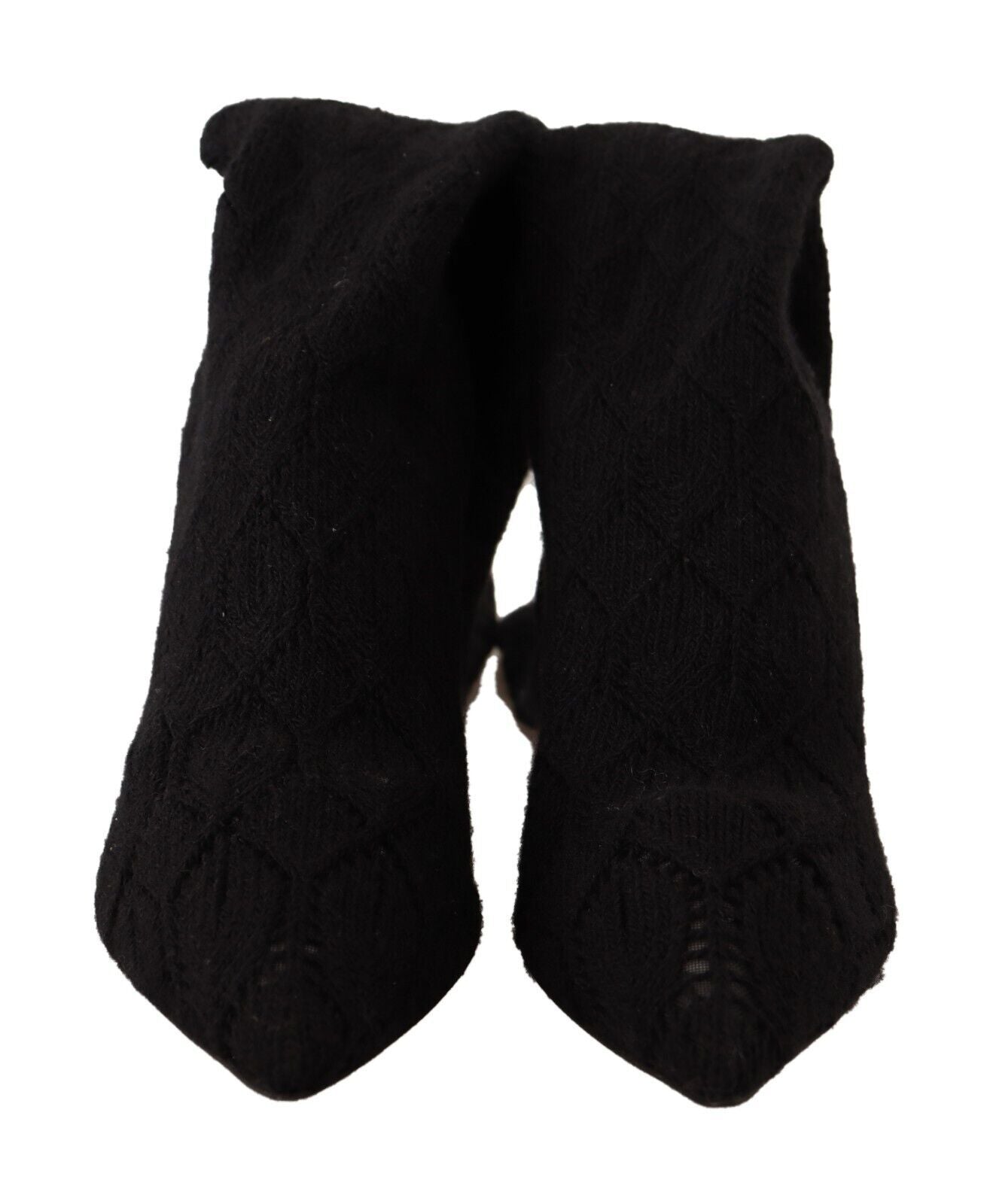 Dolce & Gabbana Elegant Black Stretch Socks Boots - ACCEXO